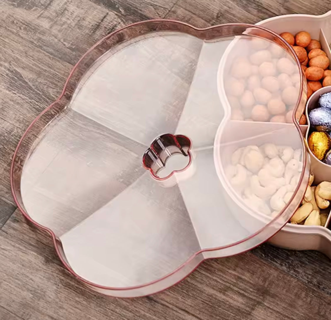 Flower Shape Candy Storage Box, Dry Fruit Tray Bowl, Snacks Organizer Box Flower Shape Candy Storage Box, Dry Fruit Tray Bowl, Snacks Organizer Box